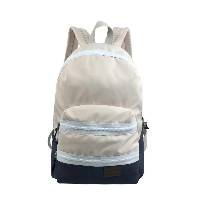 custom backpack in white color